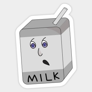 A cute Little Milk Carton Sticker